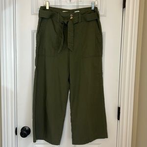 women’s size 4 olive green wide leg pants